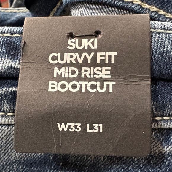 Suki Curvy Fit Mid Rise Bootcut Jeans; 33x31 - Picture 6 of 7